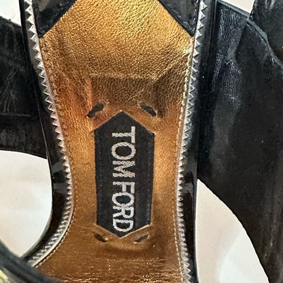 TOM FORD black and gold heels size 36 1/2 - Picture 6 of 7